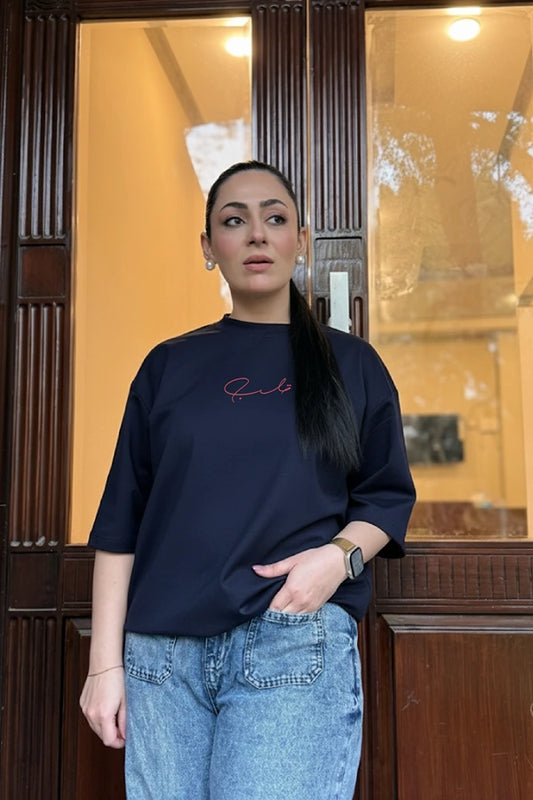Majestic Blue Unisex Oversized T-Shirt