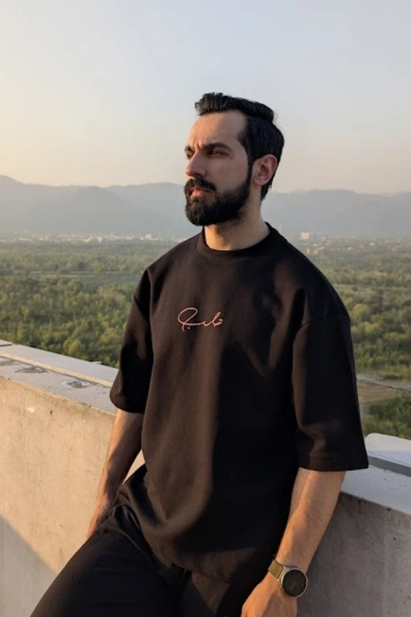 Absolute Black Unisex Oversized T-Shirt