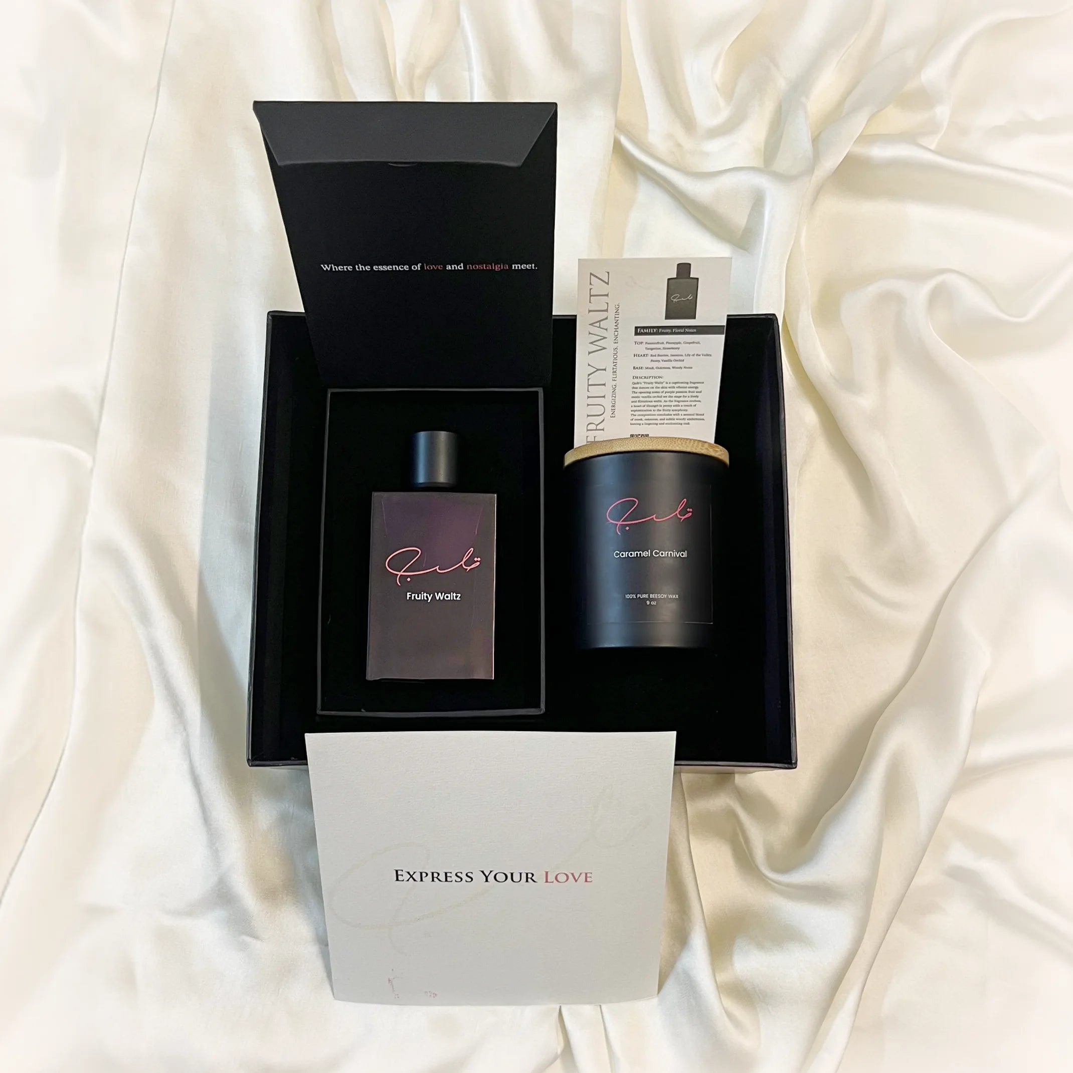 qalb-gift box bundle-perfume candle